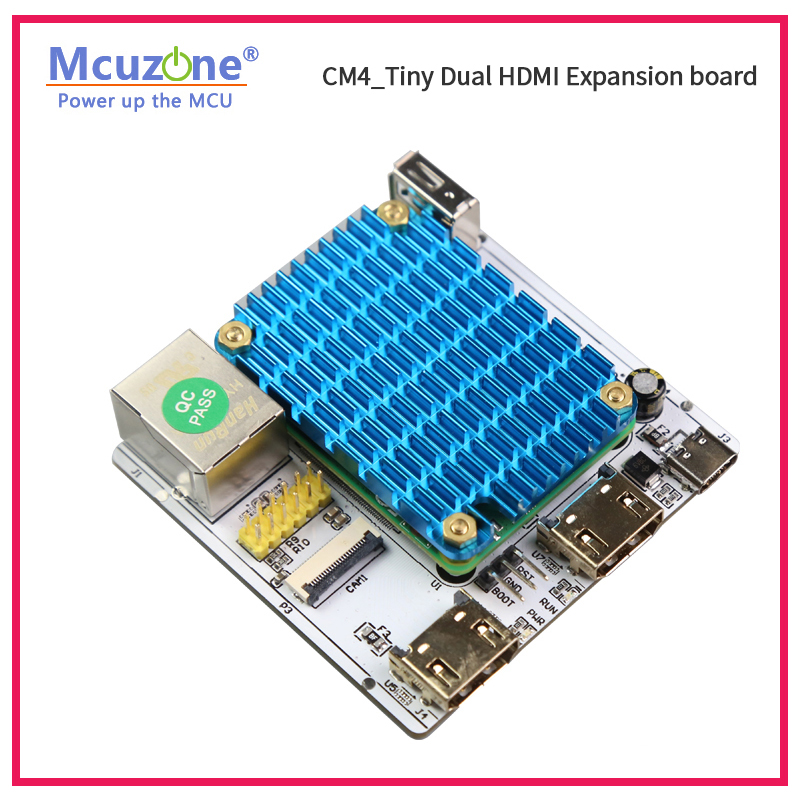 RPi CM4_Tiny บอร์ดขยาย, Dual H - Raspberry Pi Compute Module 4 Dual Camera Board บทวิจารณ์และราคา