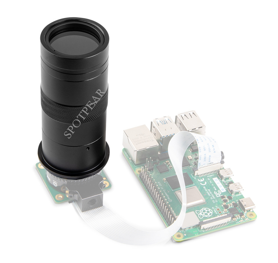 Raspberry Pi โมดูลกล้อง100X อุ - Raspberry Pi Hq Camera Microscope Lens บทวิจารณ์และราคา